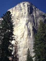 Un pilier de 1000m ... le Nose  dans la face d' El Capitan au Yosémite